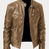 Victor | Casual Læderjakke - Tidløst Design og Komfort