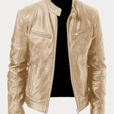 Victor | Casual Læderjakke - Tidløst Design og Komfort