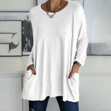 Ava™ | Casual Oversized Tunic Top med lommer