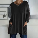Ava™ | Casual Oversized Tunic Top med lommer
