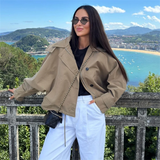 Mala™ | Komfort og Stil i Én Khaki Jakke