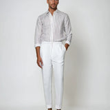 Sø Side Linned Bukser - Hvid