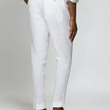 Sø Side Linned Bukser - Hvid