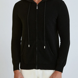 Cashmere Knit Zip Vest - Sort