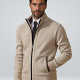 Kenneth | Strikcardigan med lynlås