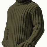 August | Strikket Uldblanding Rullekrave Sweater