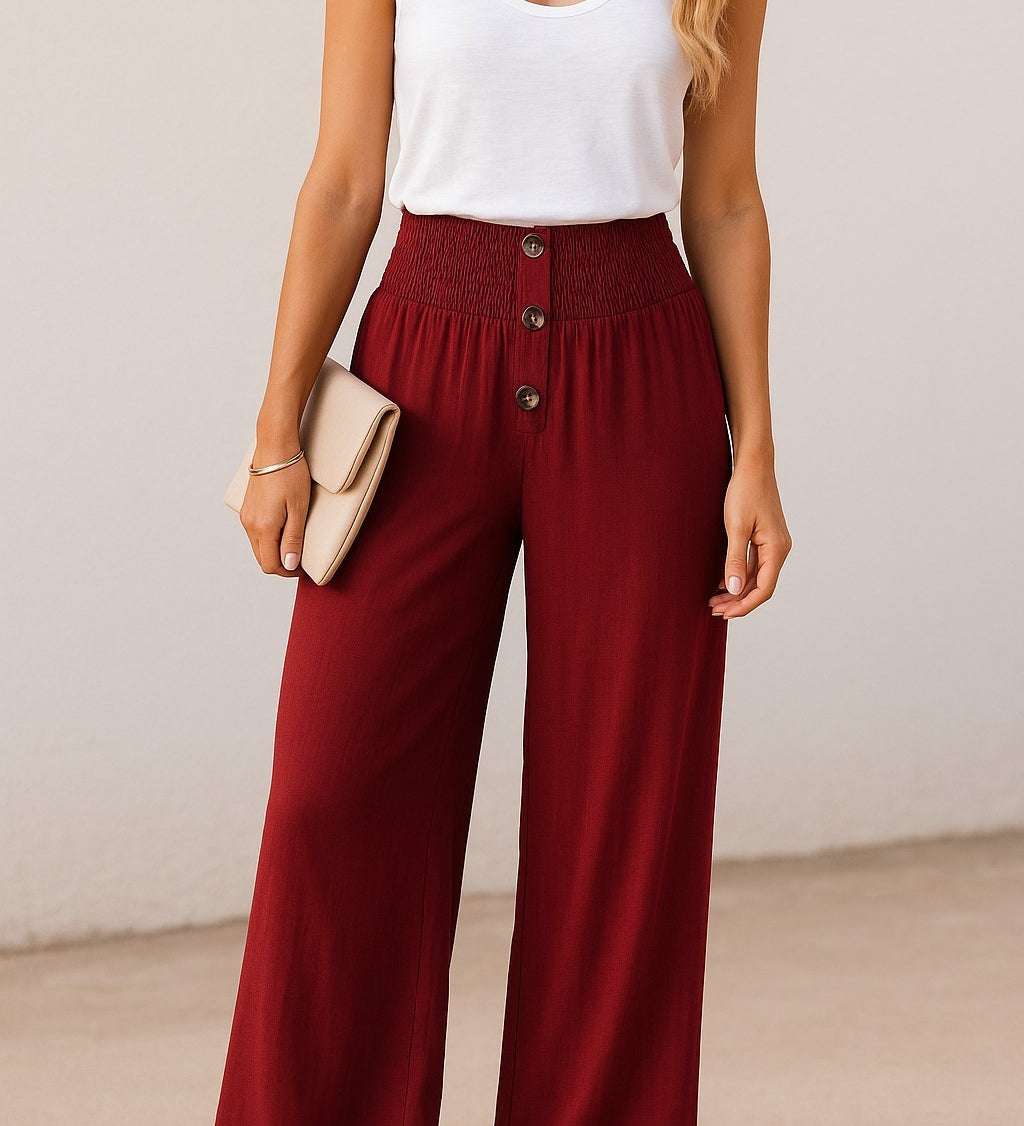 INES | Linnedbukser med høj talje