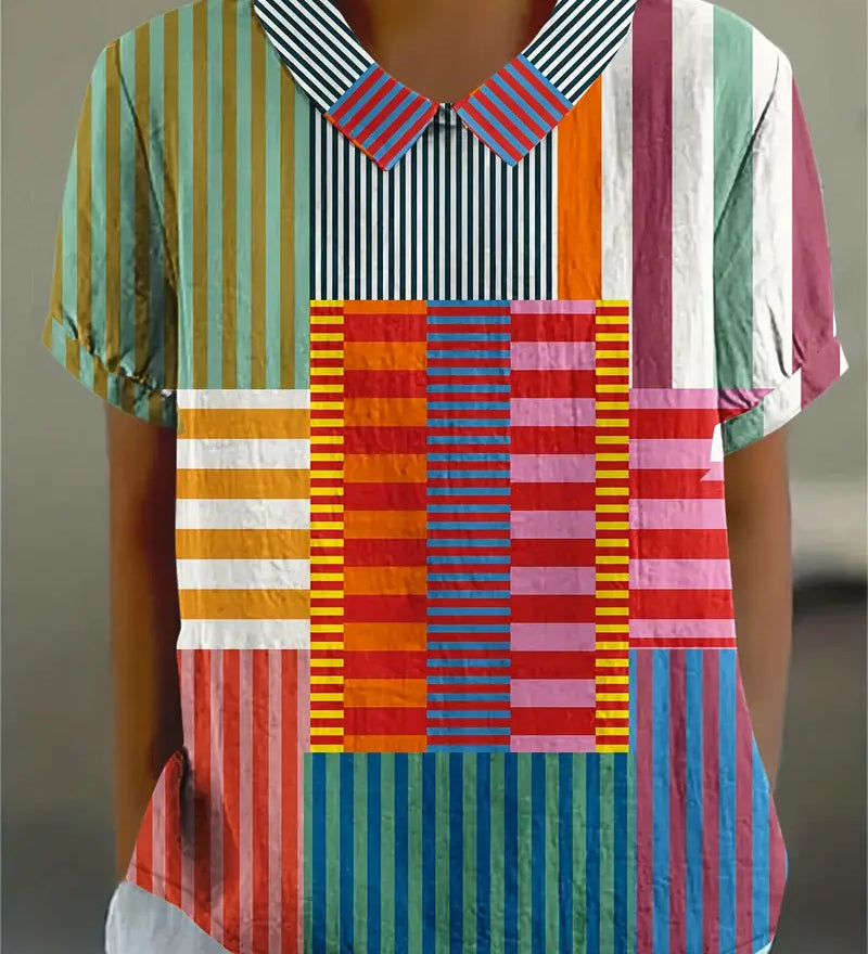 Sofia™ | Farverig og komfortabel bluse