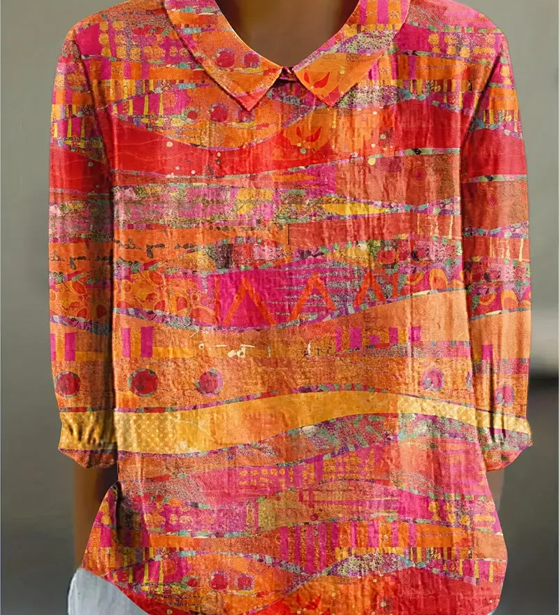 Sofia™ | Farverig og komfortabel bluse