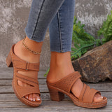 Maja™ – Ortopædiske sandaler med kilehæl og krydsremme