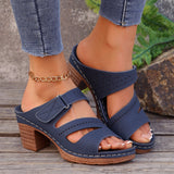 Maja™ – Ortopædiske sandaler med kilehæl og krydsremme