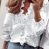 Romina™ – Luftig og elegant bluse med flæser