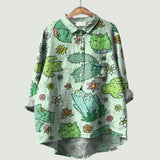 Blomstret damebluse | Glad, let og behagelig