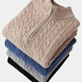 Marco | Sweater med halv lynlås