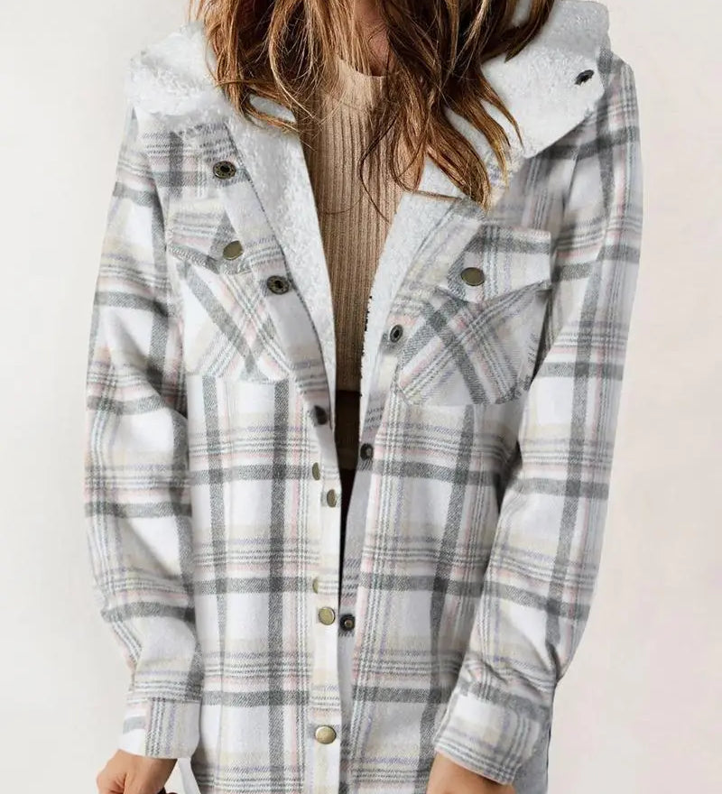 Wivian | Hygge Ternet Jakke med Fleecefor