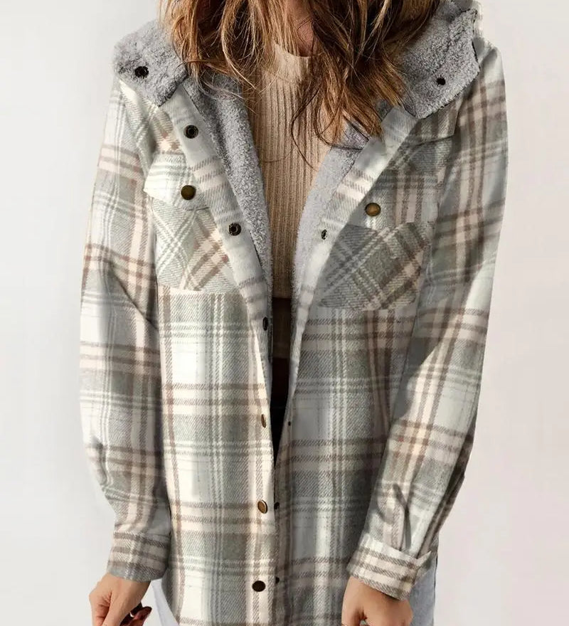 Wivian | Hygge Ternet Jakke med Fleecefor