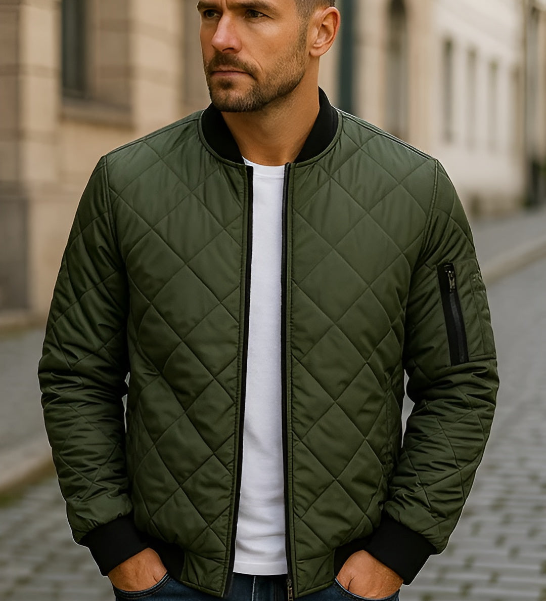 Han vatteret forårsjakke | Let og stilfuld