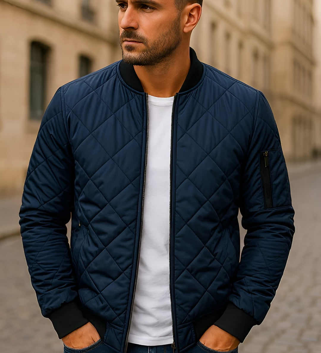 Han vatteret forårsjakke | Let og stilfuld