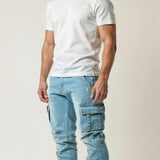 Svend | Slank Pasform Sorte Cargo Bukser