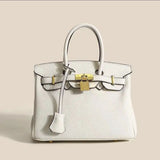 Nina | Klassisk Læder Håndtaske