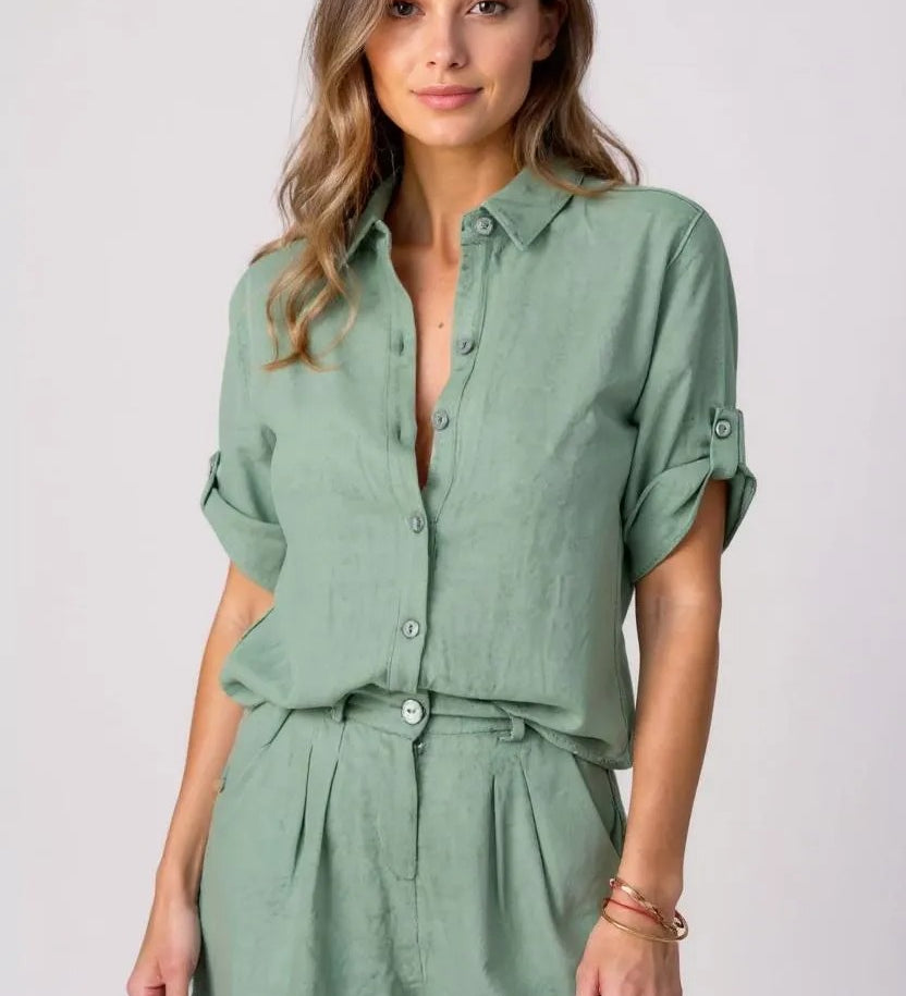 Sæt Linnea | Luftige Linnedbukser + Matchende Skjorte