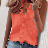 Asta™ – Luftig og elegant bluse med flæser