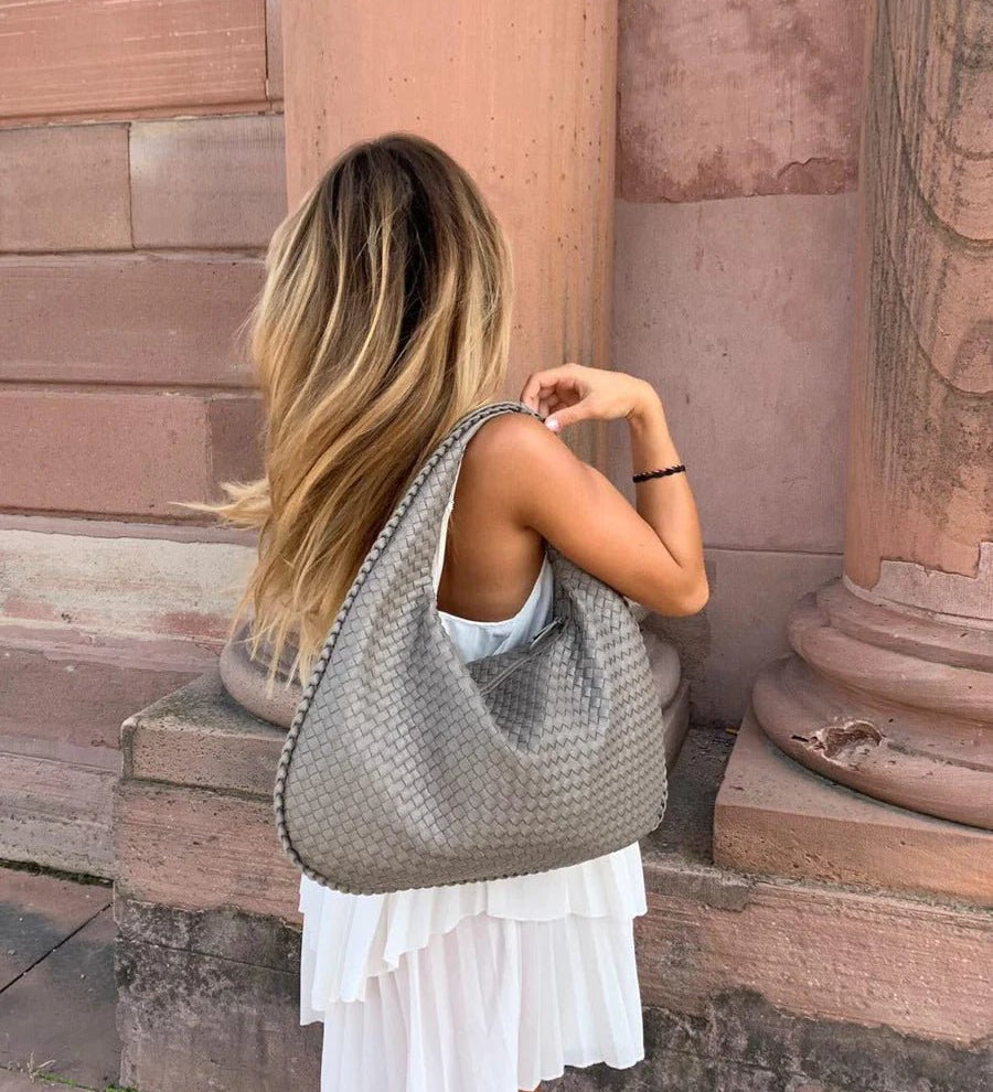 Mimi | Stilfuld Vævet Tote Taske