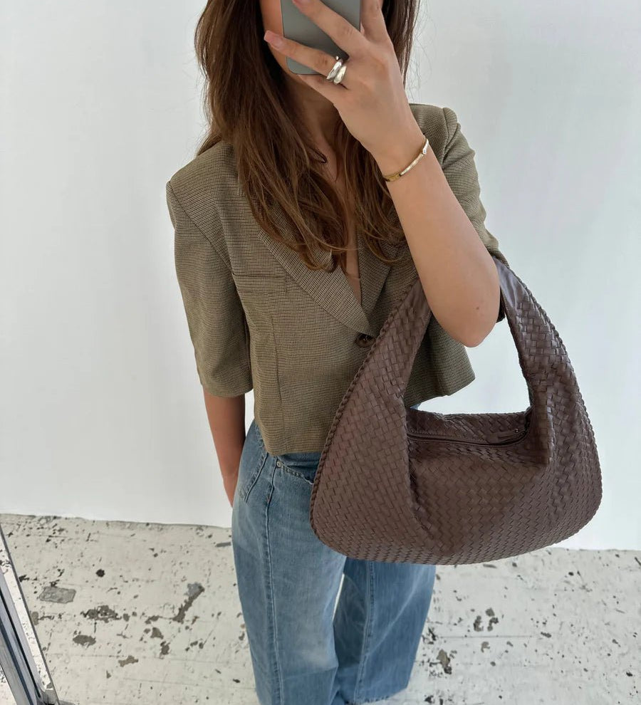Mimi | Stilfuld Vævet Tote Taske