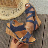 Freja™ – Moderne kilehælsandaler med komfortabel fodseng