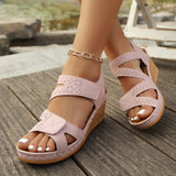 Freja™ – Moderne kilehælsandaler med komfortabel fodseng